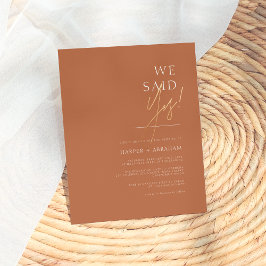 Orçamento Terracotta | Dissemos Sim Casamento Mini