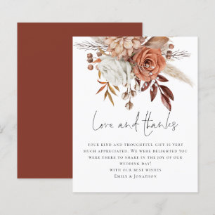 Orçamento Terracotta Florals Obrigados