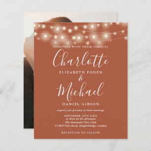 Orçamento Terracotta Lights Foto Convite para Casa