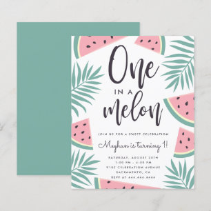 Orçamento Tropical Melancia Um Em Um Aniversário d
