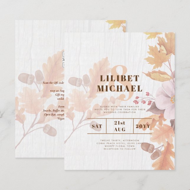 Orçamento Tudo em 1 Caiu Deixa Casamento Terracott (Frente/Verso)