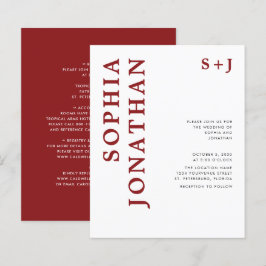 Orçamento Tudo em Um Casamento Burgundy