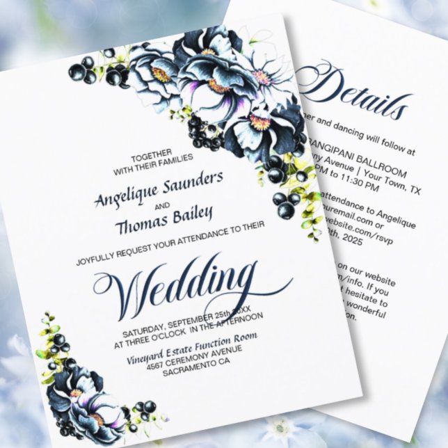 Orçamento Tudo Em Um Casamento Floral De Cinza Azu (Criador carregado)