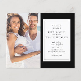 Orçamento tudo em um Convite de casamento de fotos