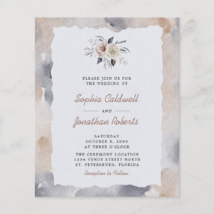 Orçamento Tudo em Um Convite de casamento de Rosas