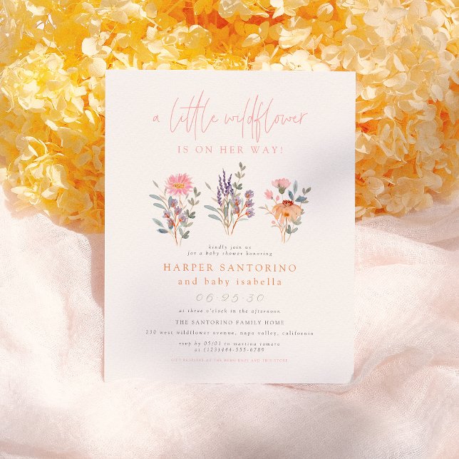 Orçamento Um Pequeno Chá de fraldas De Flor Selvag (Criador carregado)