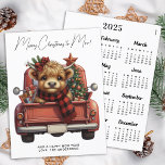 Orçamento Vaca Highland 2025 Calendar Truck Natal<br><div class="desc">Celebre o feriado com um toque de charme rústico e chorão com o nosso maravilhoso cartão de Natal com uma vaca Highland! Este cartão é a combinação perfeita entre estética vintage e alegria festiva, fazer-o como uma escolha ideal para aqueles que amam a decoração de fazendas e animais de fazenda....</div>