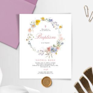 Orçamento Verão Boho Flores Selvagens Batismo Conv