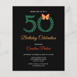 Orçamento Verde Botânico 50º Convite de Aniversári