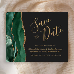 Orçamento Verde Dourado Ágata Escuro Casamento Sal