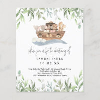 Orçamento Verde Noahs Ark Christening