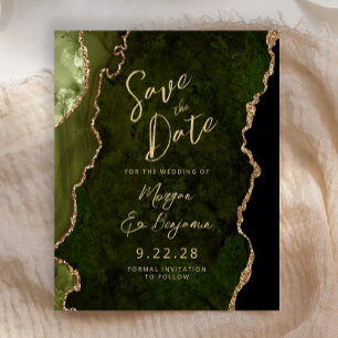 Orçamento Verde Oliva Ágata Script Salve a Data