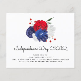 Orçamento Vermelho Branco Azul Florais 4 de julho 