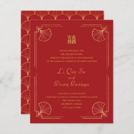 Orçamento Vermelho e Dourado Dupla Felicidade Casa