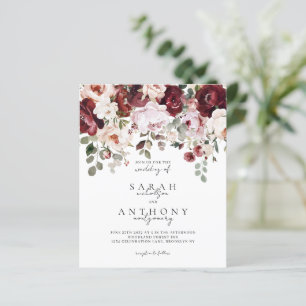 ORÇAMENTO Vinho de Cereja e Casamento Floral Mal-h