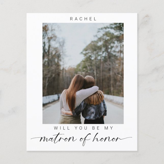 Orçamento Você será minha Matriz de Honra Foto Chi (Frente)