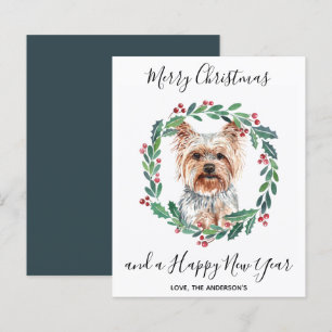 Orçamento Yorkshire Terrier Dog Merry Christmas C