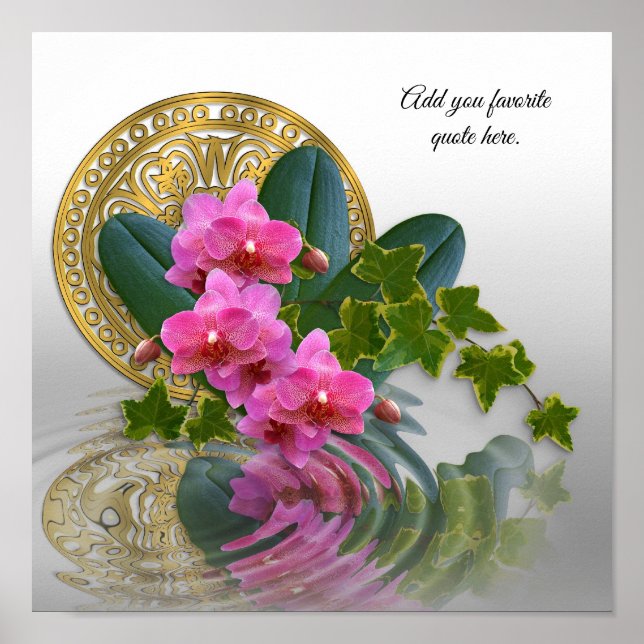 Orchid elegance poster (Frente)