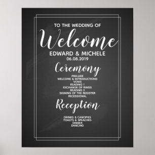 ordem bem-vinda wedding do poster de eventos