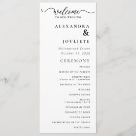 Ordem de Acontecimentos do Programa de Casamento M