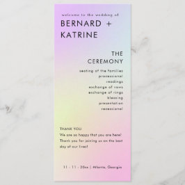 Ordem de Acontecimentos do Programa de Casamento M