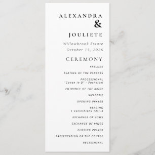 Ordem de Acontecimentos do Programa de Casamento M