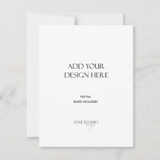 ORDEM DE IMPRESSÃO _4,25x5,5" Cartão Retrato