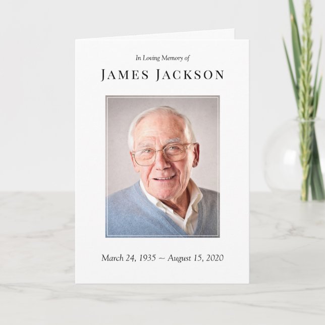 Ordem de Serviço do Programa Funeral de Fotos Mini (Frente)