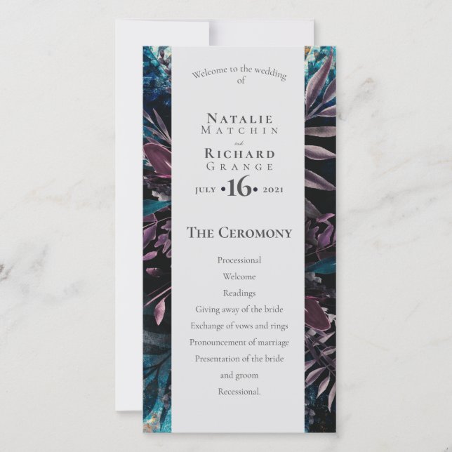 Ordem de serviço, programa Dark and Moody (Frente)