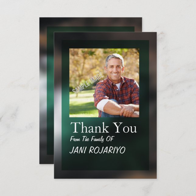 Ordem fúnebre de cartão de programa do serviço (Frente/Verso)