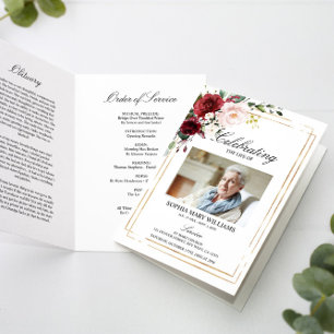 Ordem Funeral de Serviço e Programa Memorial Flora