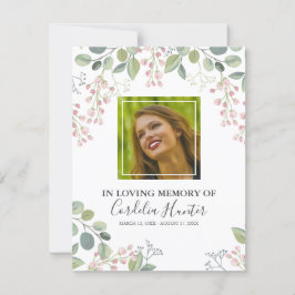 Ordem Funeral de Serviço | Flor Rosa Elegante