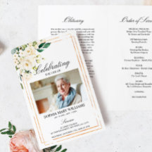 Ordem Funeral de Serviço | Programa Floral Memoria