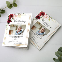 Ordem Funeral de Serviço | Programa Floral Memoria