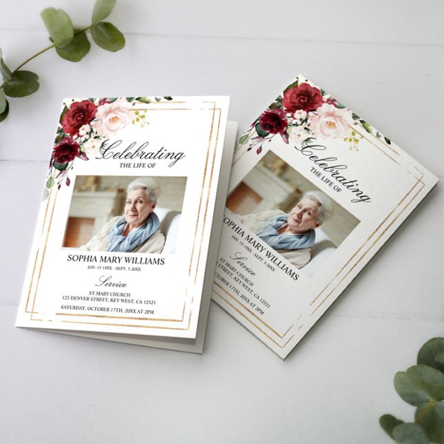 Ordem Funeral de Serviço | Programa Floral Memoria (Criador carregado)