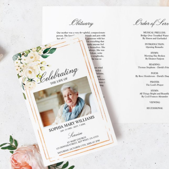 Ordem Funeral de Serviço | Programa Floral Memoria (Criador carregado)