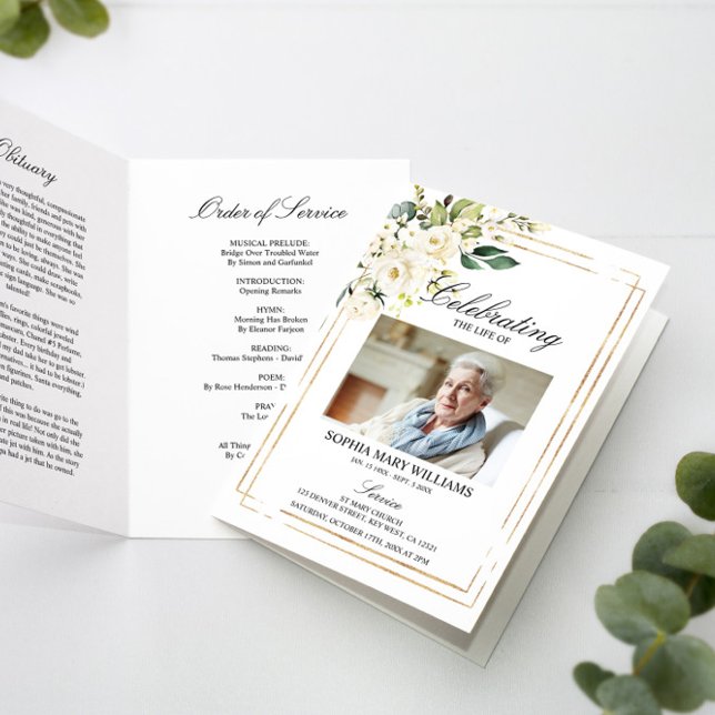 Ordem Funeral de Serviço | Programa Floral Memoria (Criador carregado)