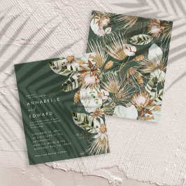 Ordenante botânico boêmico verde-orçado elegante