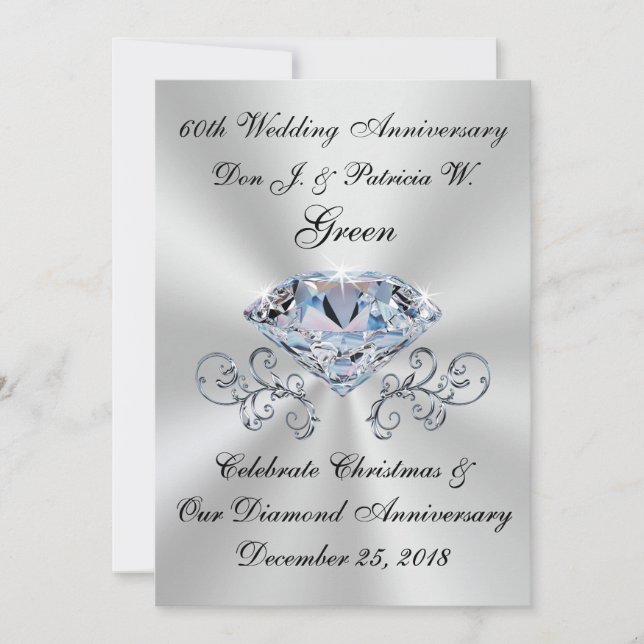 Ordens Especiais 60º Aniversário Convites (Frente)