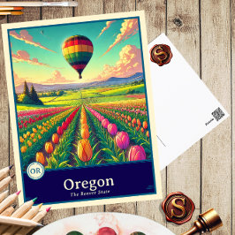 Oregon | Cartão Postal Anime Estilo Cel Shaded
