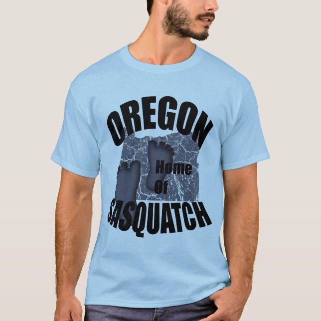 Oregon Home of Sasquatch T-shirt (Frente)