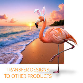 Orelhas de Coelho Flamingo Cartão Magnético da vid