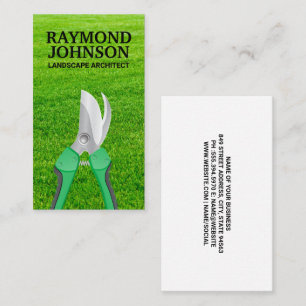 Orelhas de jardinagem  Cartão de visita de Grama 