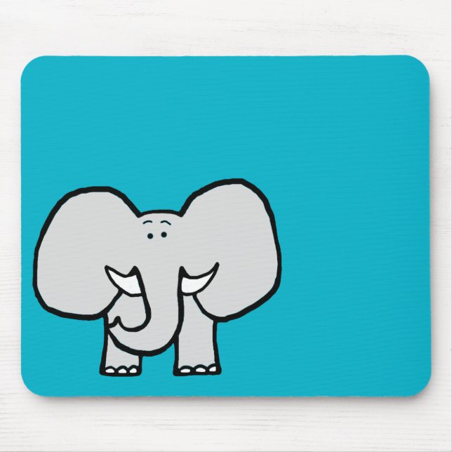 Orelhas grandes o elefante Mousepad (Frente)