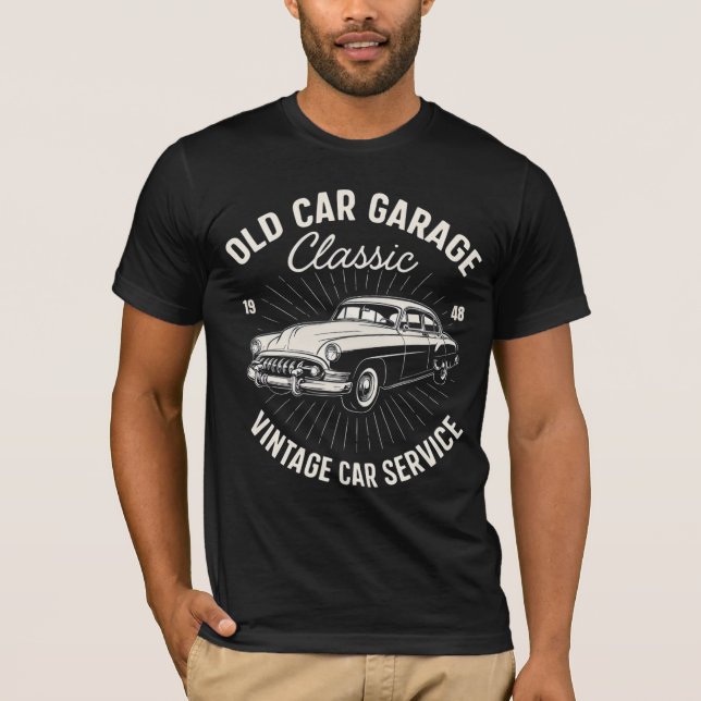 OREXO "Clássico Garagem '48" - Camisa Negra (Frente)