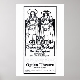 Órfão do poster 1922 do anúncio do filme do