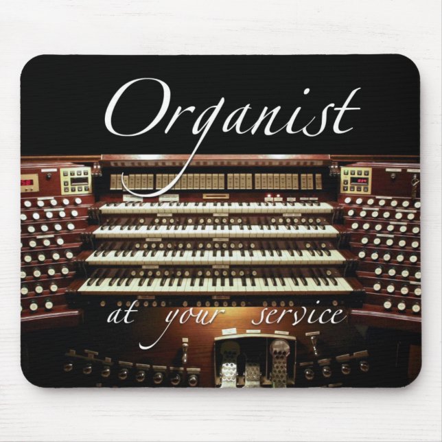 Organista em seu serviço Mousepad (Frente)