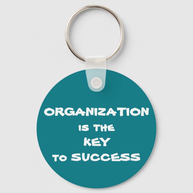 Organização é a chave para o Chaveiro de sucesso (Frente)