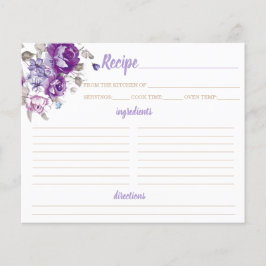 Organizador de Cartão de Receita de Tema Floral Ro