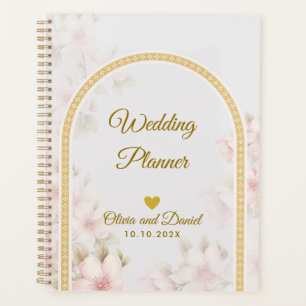 Organizador de Flores Rosa Bege Elegante Casamento